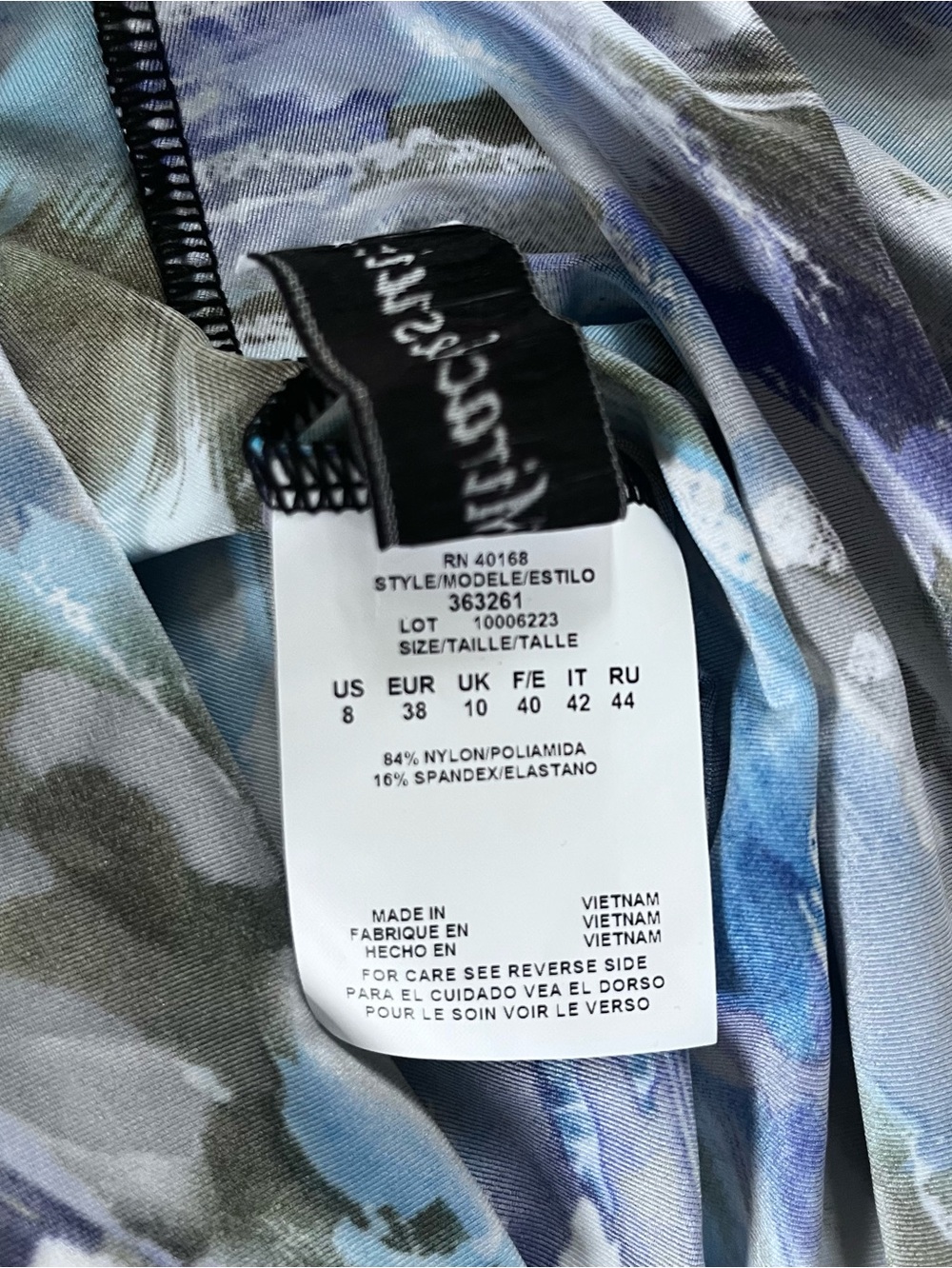 Miraclesuit Roswell Underwire Swim Tankini Top 8 Blue Attitude NWT Boho Slimming - Picture 3 of 7